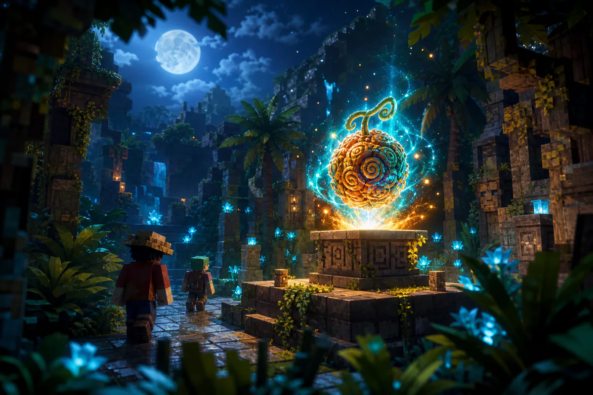 Glowing fantasy fruit discovered inside ancient jungle ruins